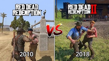 RDR1 (2010) VS RDR2 (2018) - Ultimate Physics and Details Comparison Part 3