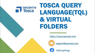 Tosca Tutorial | Lesson 73 - Using Tosca Query Language(TQL) Search with Virtual Folders | Reporting