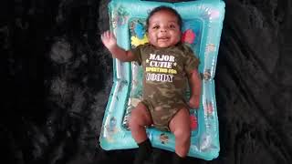 VATOS Tummy Time Baby Water Play Mat Toys for 3 6 9 Months Newborn Infant&Toddlers, Infl