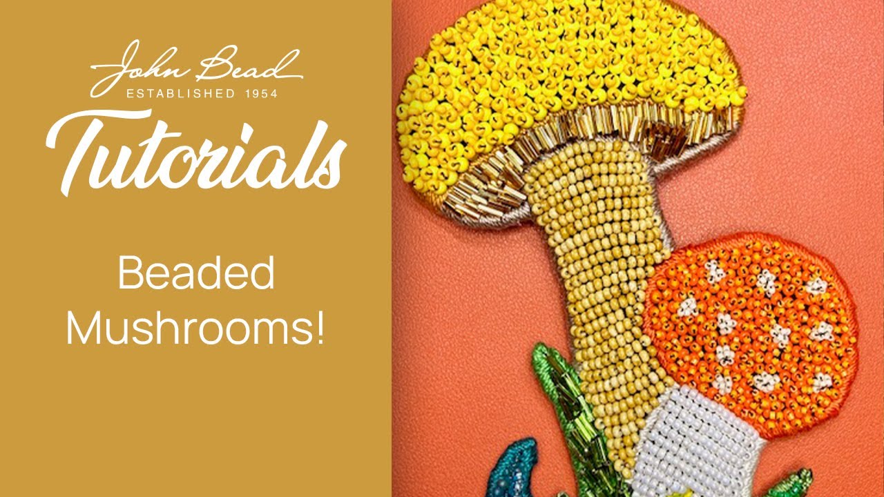 Проект по изготовлению грибов из бисера для магазинов Michaels.