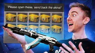 : Opening my trade offers & sending back the skins...