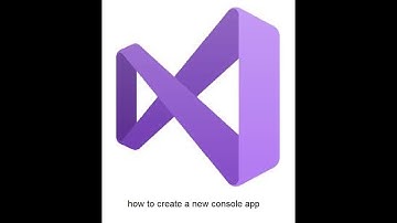 how to create a new console application in Microsoft visual studio