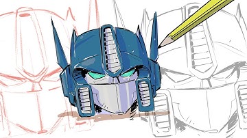 Drawing OPTIMUS PRIME in CLIP STUDIO PAINT
