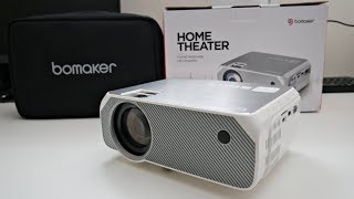 BOMAKER GC555 720p LED Video Projector Under £90 - PS4/XBOX One on Massive 250" Screen