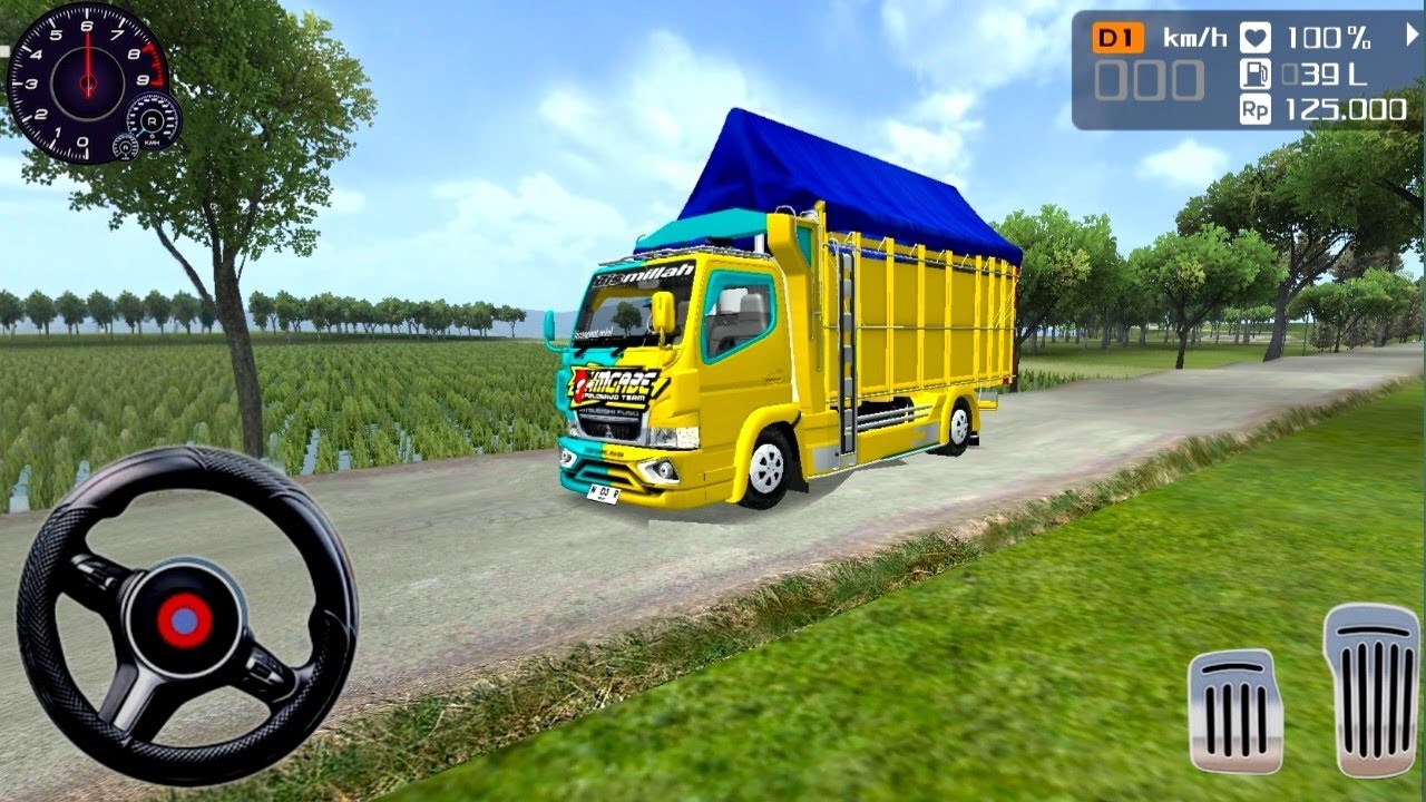 Truck Canter HM Cabe Terpal Oleng - Mobil Balap Truck Simulator Android Gameplay