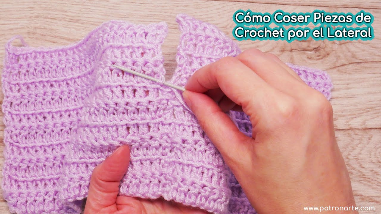 Como unir cuadros de crochet