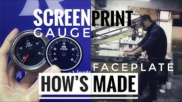 Screen Printing Gauge face-plate dial | How