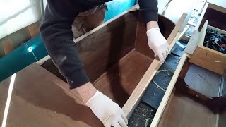 Building an outrigger sailing canoe part 11