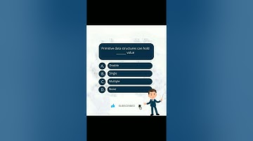 DSA quiz questions #shortsvideo primitive data structures can hold __ value #programmer #algorithm