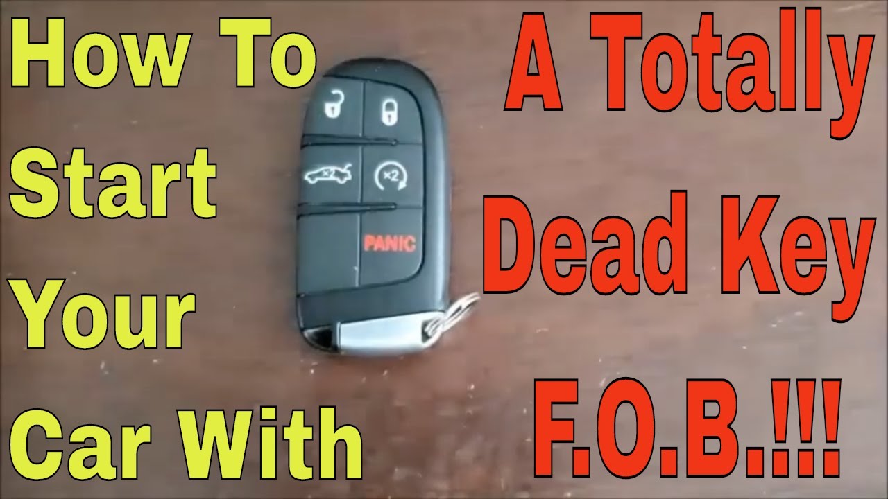How Do You Start Your Car When Your Key Fob Battery Dies
