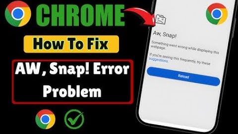 Fix “Aw, Snap!” Error on Google Chrome (2025) | Chrome Page Crash Problem Solution