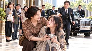Kind Woman Saves a Beggar Girl—She’s the Tycoon’s Daughter! A Luxury Convoy Takes Her Home Rich!