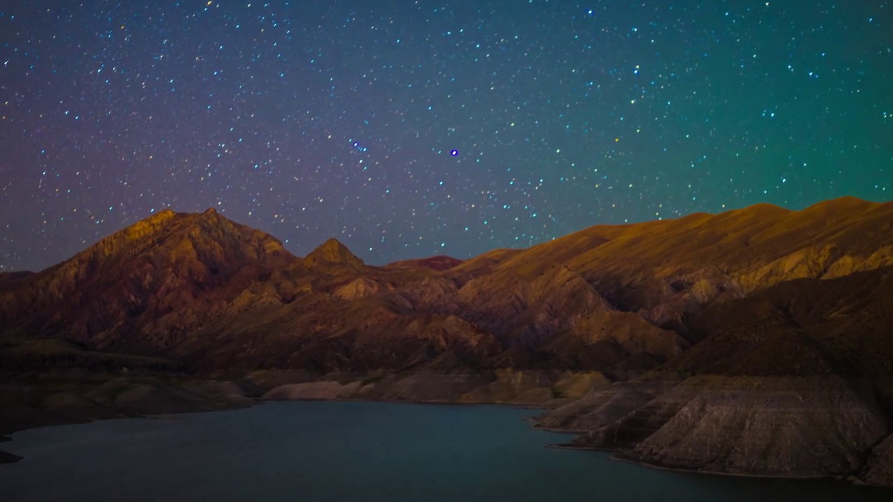 Armenia, landscape. Shot night timelapse