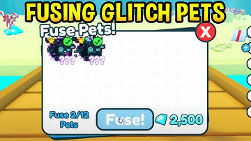 What Happens when you Fuse GLITCHED CAT and DOG In PET SIMULATOR X (Roblox)