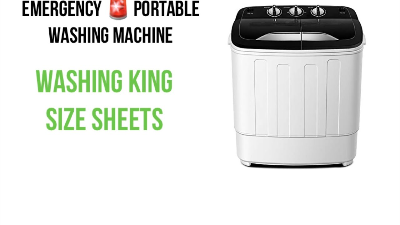 Emergency ‼️ portable washing machine can it wash king size sheets 