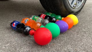 Reverse Crushing Crunchy & Soft things With Car | EXPERIMENT Car vs Watermelon, Coke, Fanta Toys,