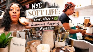 NYC SOFT LIFE: Cook With Me + Luxury Shopping at West Elm ✨ screenshot 1