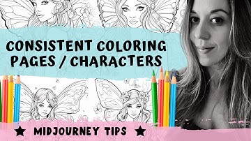 Midjourney Consistent Characters For Coloring Book Pages - Midjourney Consistent Style For KDP Books