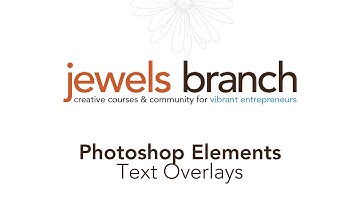 Photoshop Elements Tutorial: Text Overlay