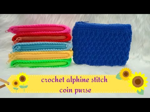 HOW TO CROCHET: COIN PURSE | ALPHINE STITCH | Lanie Joyce B.