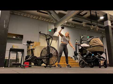 Hang dumbbell power