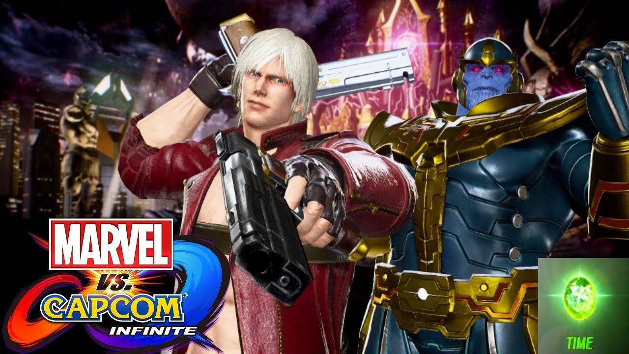 Marvel vs Capcom: Infinite - Thanos & Dante Combos! Time Stone Is So ...