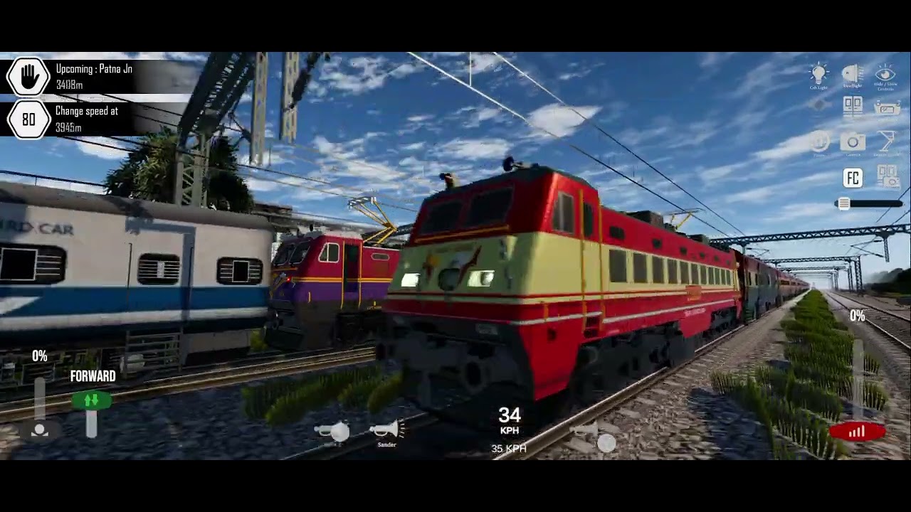 Railway simulator India epic journey video⚡⚡⚡⚡🔥🔥