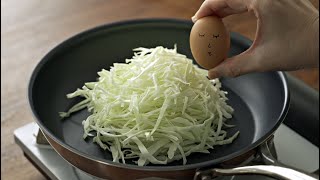 Cook cabbage and eggs this way‼ Easy and Quick Cabbage and Egg Recipe.