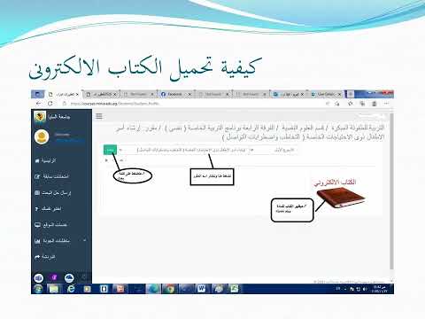 الدخول على منصة المقررات الدراسية جامعة المنيا