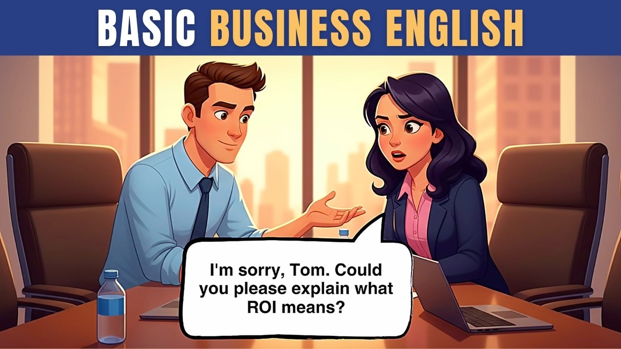 Basic Business English Conversations A1-A2 Level Beginner to Elementary | English with Anna & Tom