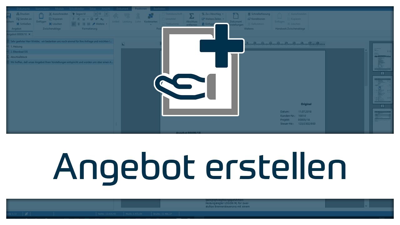 New Update Angebot erstellen | TopKontor Handwerk