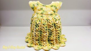 Easy Crochet Baby Dress Tutorial