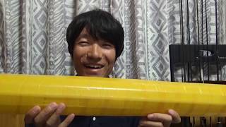 黄色い釣り竿買いました。(海外通販)