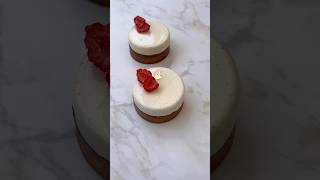 TARTELETTE FRAMBOISE VANILLE😋#shorts #dessert #tartelette #baking #easyrecipe #pastry