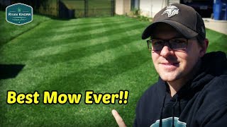 The Moment We've All Been Waiting For!!  Swardman Reel Mowing + Edging + Kentucky Bluegrass Issue