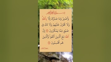 سورة النحل بصوت عذب الآية 127 واصبر أيها الرسول- على ما أصابك مِن أذى في الله حتى يأتيك الفرج