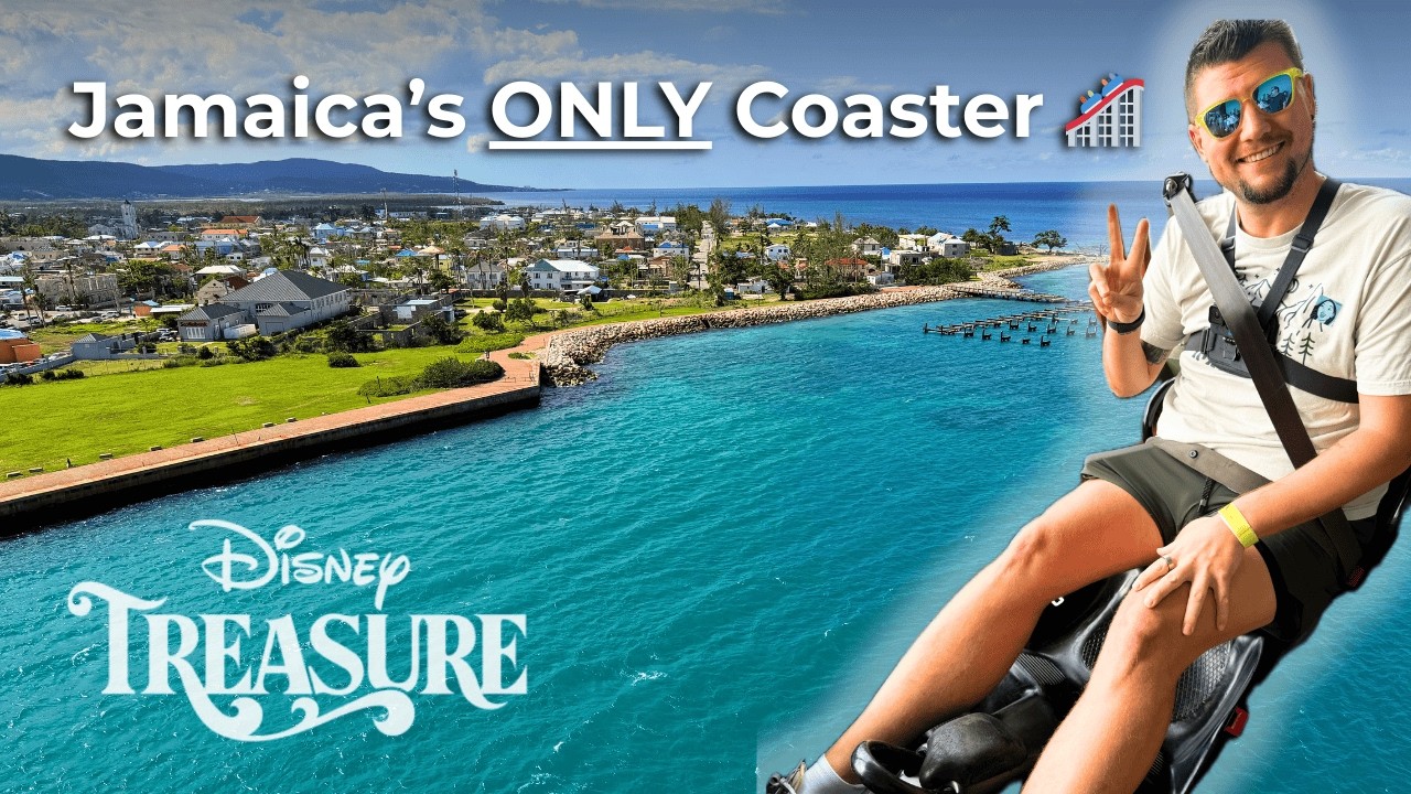 We Rode Jamaica’s ONLY Roller Coaster 🇯🇲 | Disney Treasure Day 5