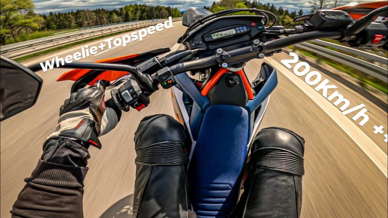 KTM 690 SMC R 2023 Topspeed + Wheelie 200KM/H+