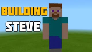 😲🤯 I built steve statue in Minecraft PE| Minecraft