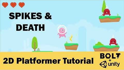 Easy Free Video Game Design Tutorial # 8 - Spikes & Player Death