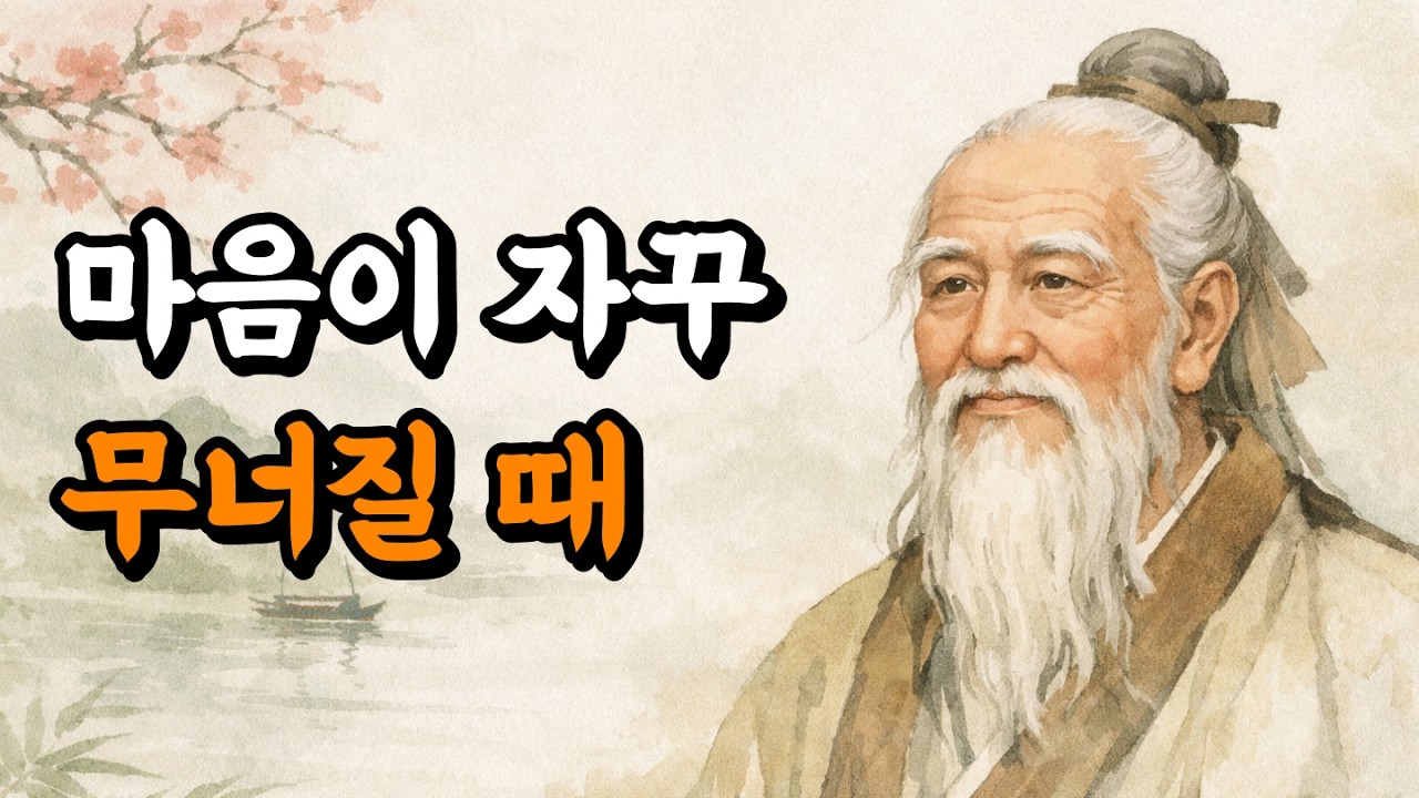 마음이 자꾸 무너질 때, 기억해야 할 세 가지 | 노자 인생 문장 💡 | 오디오북