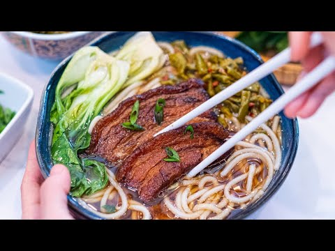 Braised Pork Belly Noodle Soup Recipe (Hakka Style)