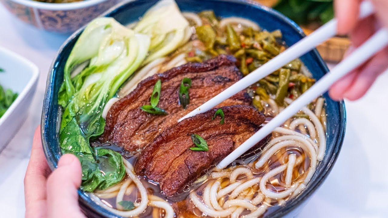The Best Braised Pork Belly Noodle Soup Recipe Hakka Style YouTube The Best Braised Pork Belly Noodle Soup Recipe Hakka Style YouTube