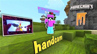 First Handcam 😍 | Minecraft pe Nether Games BedWars
