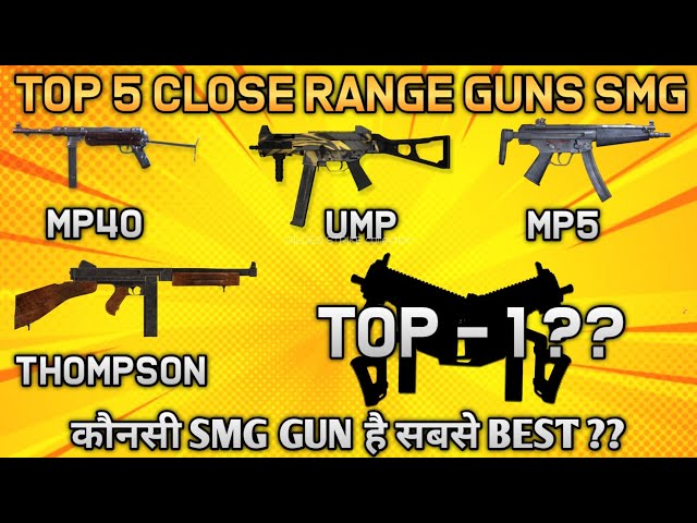 Best SMG Guns In Free Fire