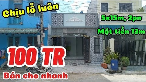 Chấp nhận lỗ 100 triệu bán cho nhanh nhà mặt tiền kinh doanh 5x15m cuối Phan Văn Hớn Hóc Môn SHR