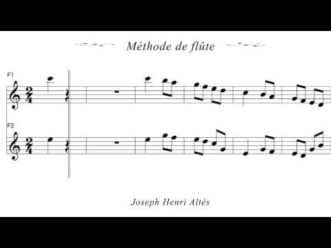 Flute Altes Method Lesson7-5 フルート練習曲