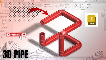 How to Create a Realistic 3D Pipe in Autodesk Inventor | Sweep & Shell Tutorial