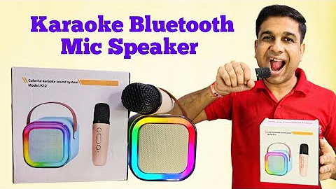 Karaoke Speaker With Mic | Portable Karaoke Speaker | Karaoke Mic | K12 Speaker Bluetooth mini #k12