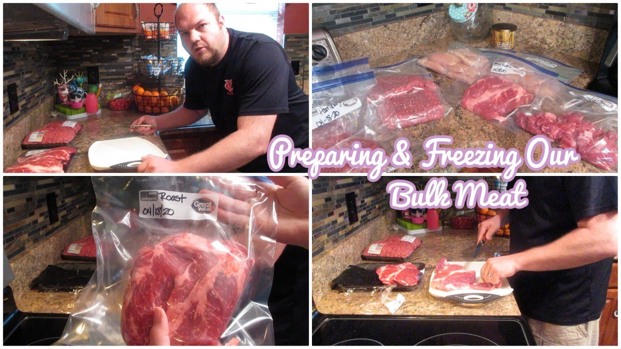 BUYING MEAT IN BULK PREPARING & FREEZING MEAT YouTube